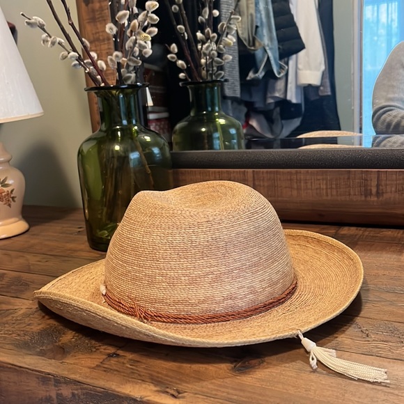 Vintage Sahuayo Legitimo Straw Sun Hat - made in Mexico  size 57 or Medium - Picture 2 of 10